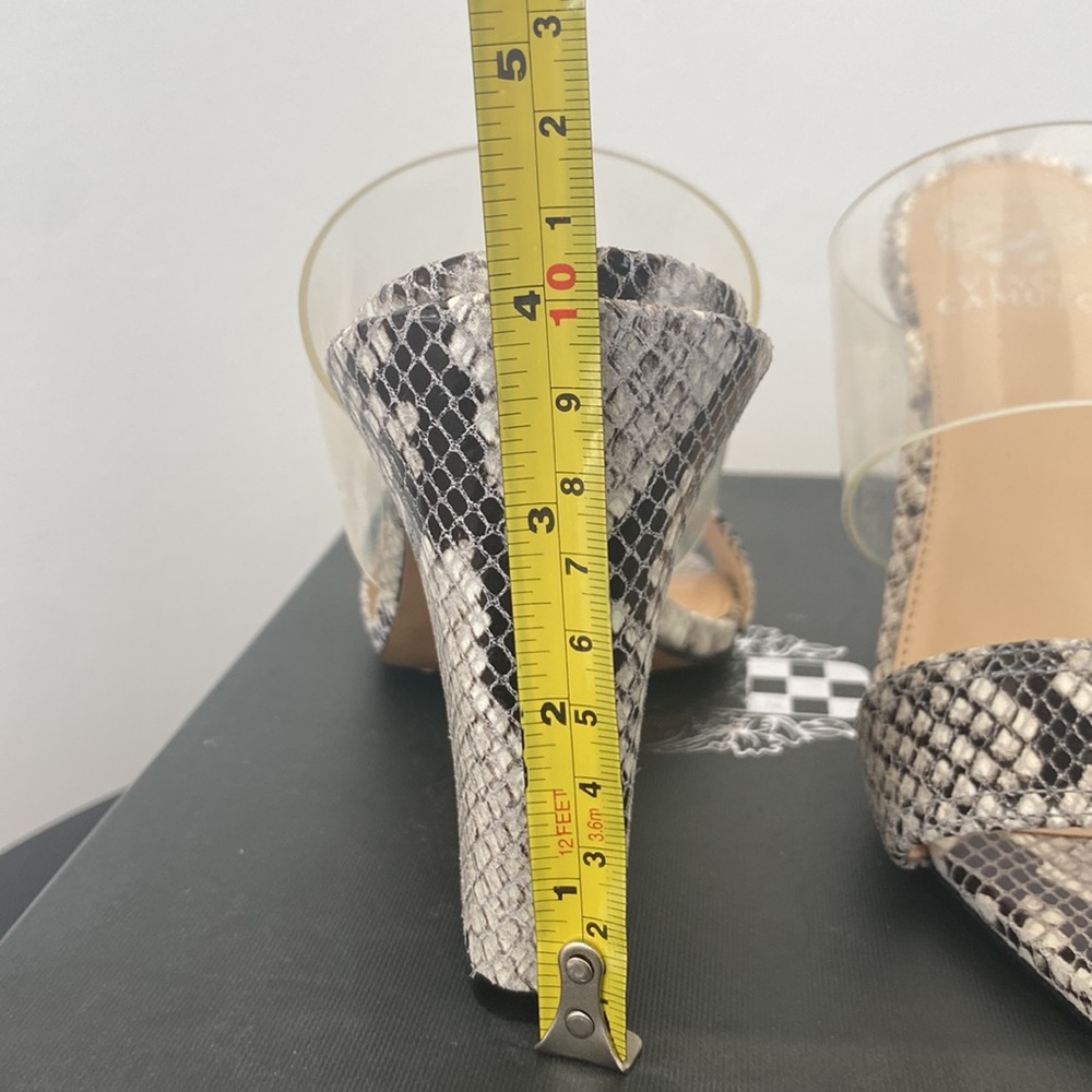 Vince Camuto Velima Black And White Python Sandal… - image 5